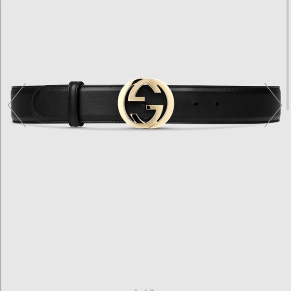 Gucci Accessories - Gucci Interlocking G Black Leather Belt